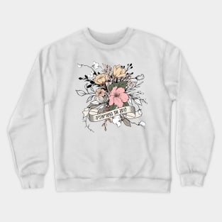 Hebrew: Smash the Patriarchy! Jewish Feminist Activism Crewneck Sweatshirt